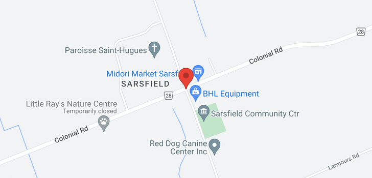 map of 3235 SARSFIELD ROAD E